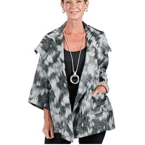 MarlaWynne Waves Burnout Kabuki topper jacket kimono L